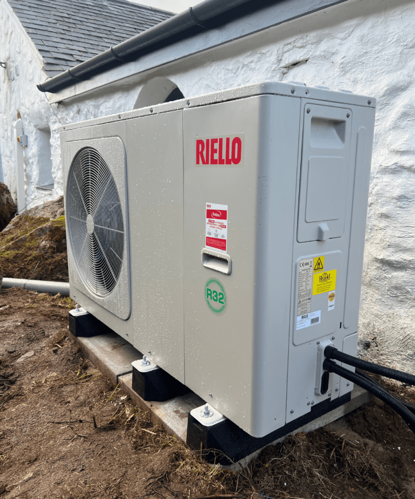 16kW Riello air source heat pump outdoor unit
