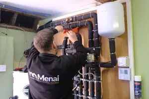 Air source heat pump being serviced image 5