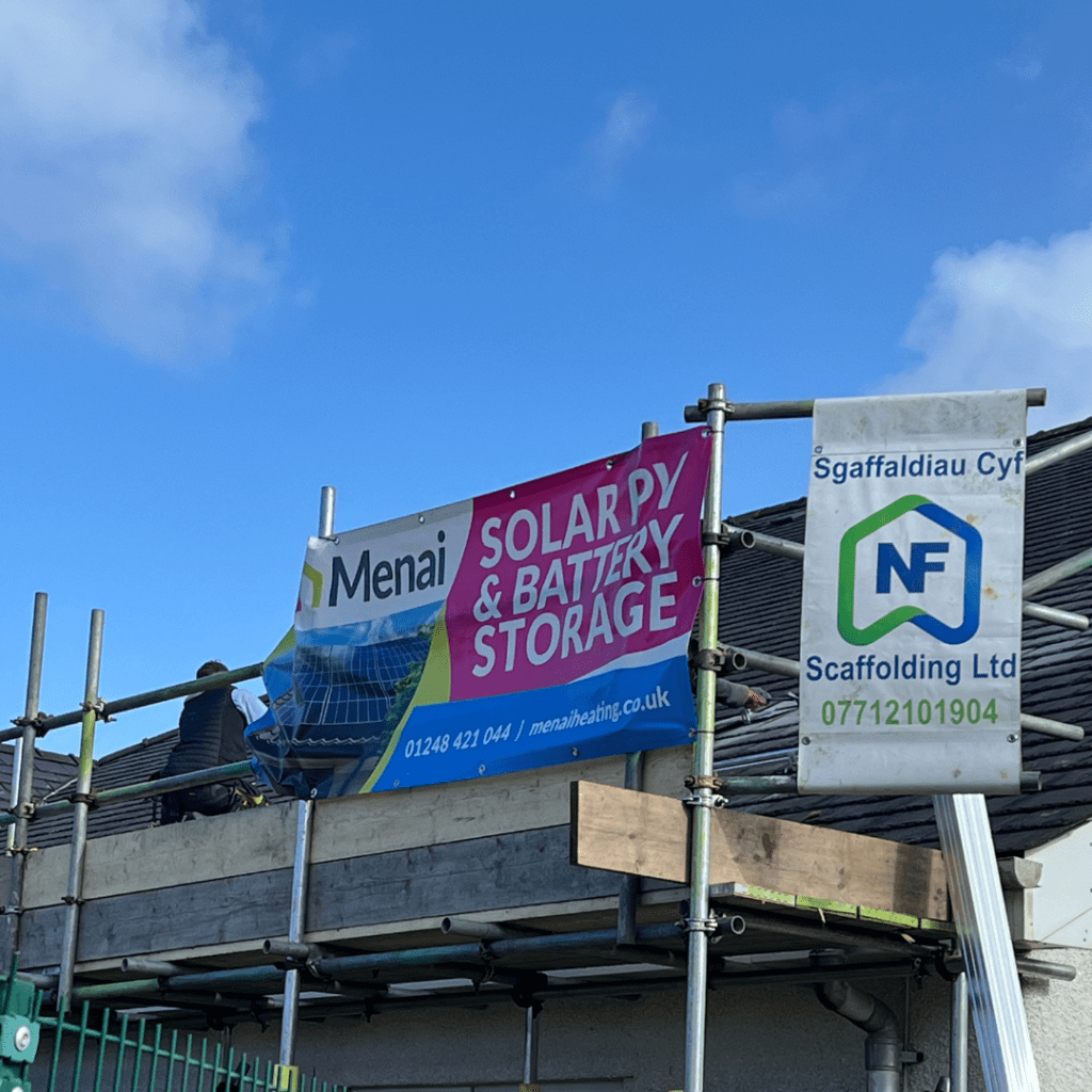Rhiwlas Town Hall energy saving solar installation by Menai